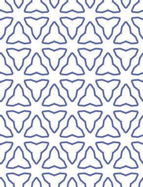 Geometrik süslemeli vektör deseni. Kusursuz tasarım dokusu