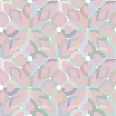 Geometrik süslemeli vektör deseni. Kusursuz tasarım dokusu 