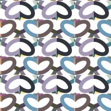 Geometrik süslemeli vektör deseni. Kusursuz tasarım dokusu 