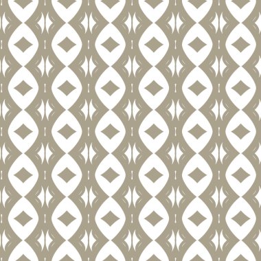 Geometrik süslemeli vektör deseni. Kusursuz tasarım dokusu 