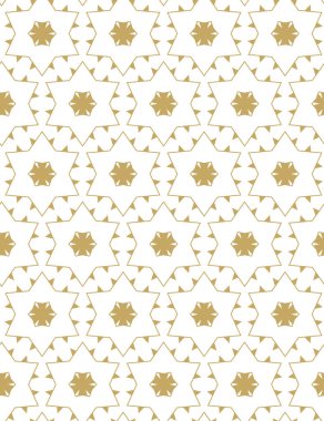Geometrik süslemeli vektör deseni. Kusursuz tasarım dokusu 