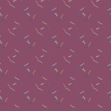 Geometrik süslemeli vektör deseni. Kusursuz tasarım dokusu 