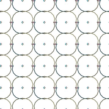 Geometrik süslemeli vektör deseni. Kusursuz tasarım dokusu 