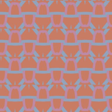 Geometrik süslemeli vektör deseni. Kusursuz tasarım dokusu 