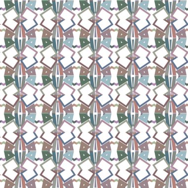 Geometrik süslemeli vektör deseni. Kusursuz tasarım dokusu 