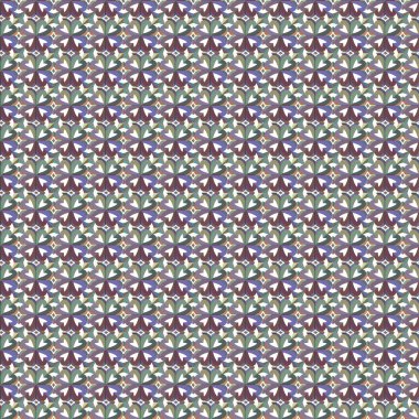 Geometrik süslemeli vektör deseni. Kusursuz tasarım dokusu 