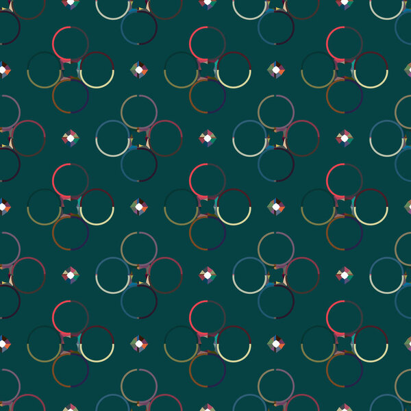 Геометрический орнаментальный векторный рисунок. Бесшовная текстура дизайна 