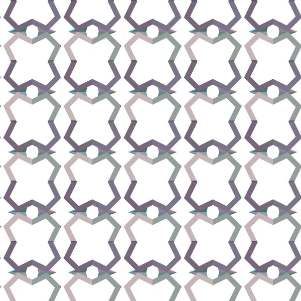 Geometrik Süslemeli Vektör Deseni Kusursuz Tasarım Dokusu — Stok Vektör