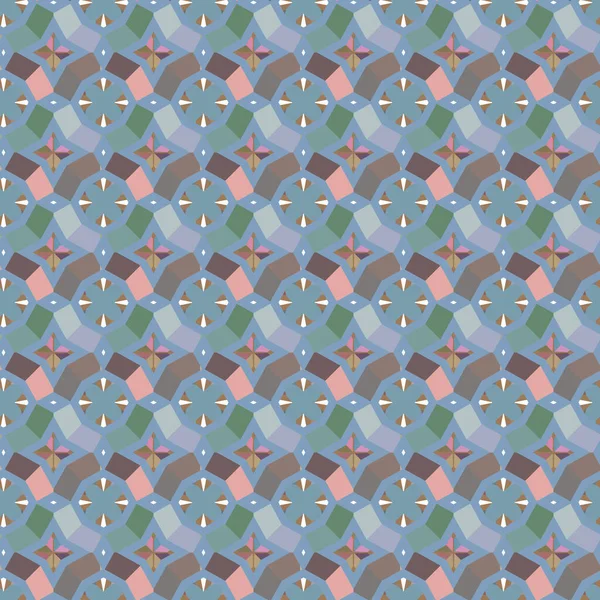 Geometrik süslemeli vektör deseni. Kusursuz tasarım dokusu 