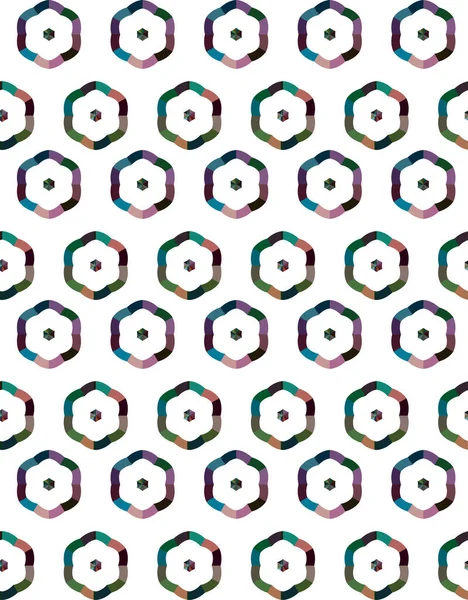 Geometrik Süslemeli Vektör Deseni Kusursuz Tasarım Dokusu — Stok Vektör