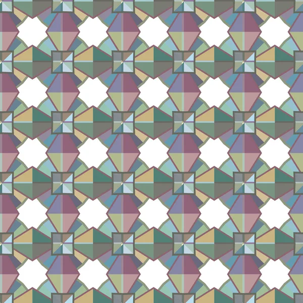 Geometrik süslemeli vektör deseni. Kusursuz tasarım dokusu 