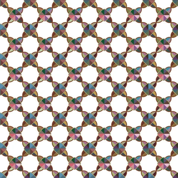 Geometric Ornamental Vector Pattern Seamless Design Texture — Stock Vector