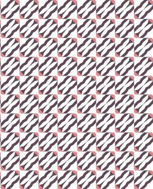 Geometrik süslemeli vektör deseni. Kusursuz tasarım dokusu 