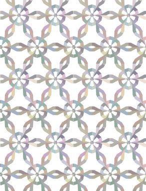 Geometrik süslemeli vektör deseni. Kusursuz tasarım dokusu 