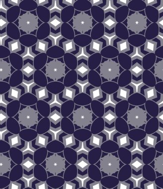 Geometrik süslemeli vektör deseni. Kusursuz tasarım dokusu 