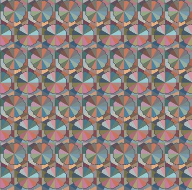 Geometrik süslemeli vektör deseni. Kusursuz tasarım dokusu 