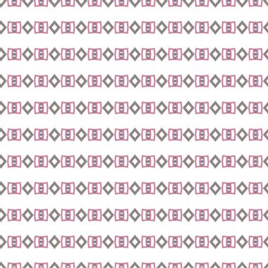 Geometrik süslemeli vektör deseni. Kusursuz tasarım dokusu 