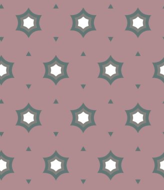 Geometrik süslemeli vektör deseni. Kusursuz tasarım dokusu 