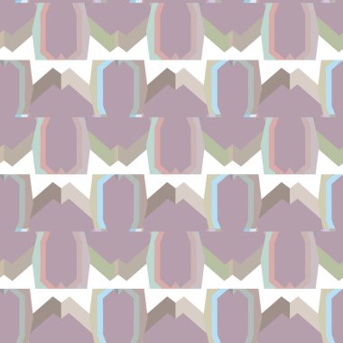 Geometrik süslemeli vektör deseni. Kusursuz tasarım dokusu