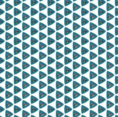 Geometrik süslemeli vektör deseni. Kusursuz tasarım dokusu 