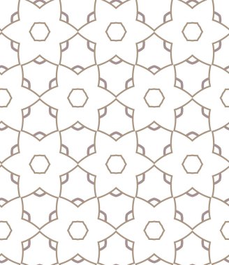 Geometrik süslemeli vektör deseni. Kusursuz tasarım dokusu