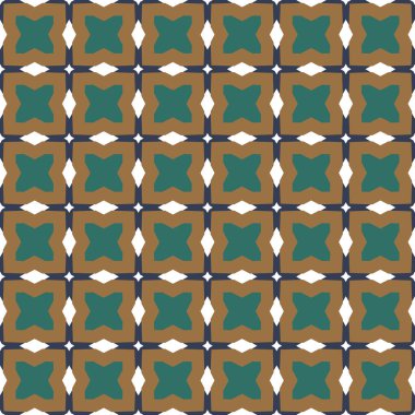 Geometrik süslemeli vektör deseni. Kusursuz tasarım dokusu 