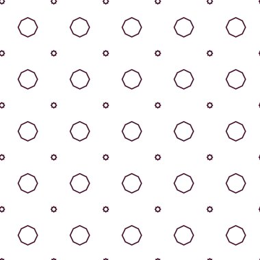 Geometrik süslemeli vektör deseni. Kusursuz tasarım dokusu 