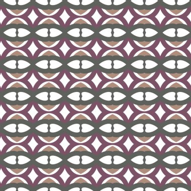 Geometrik süslemeli vektör deseni. Kusursuz tasarım dokusu 