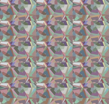 Geometrik süslemeli vektör deseni. Kusursuz tasarım dokusu