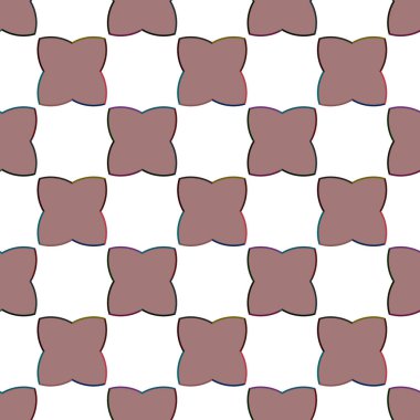 Geometrik süslemeli vektör deseni. Kusursuz tasarım dokusu 