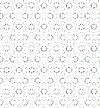 Geometrik süslemeli vektör deseni. Kusursuz tasarım dokusu