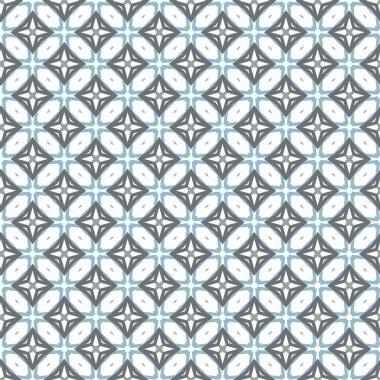 Geometrik süslemeli vektör deseni. Kusursuz tasarım dokusu