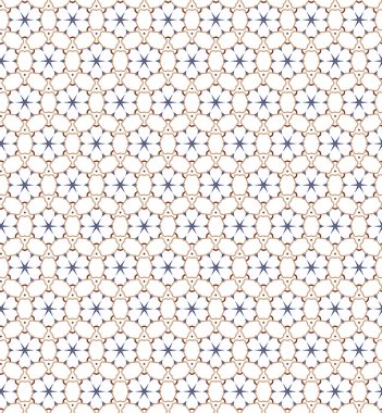 Geometrik süslemeli vektör deseni. Kusursuz tasarım dokusu 