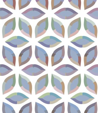 Geometrik süslemeli vektör deseni. Kusursuz tasarım dokusu 