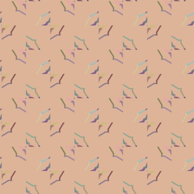 Geometrik süslemeli vektör deseni. Kusursuz tasarım dokusu 