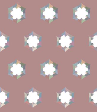 Geometrik süslemeli vektör deseni. Kusursuz tasarım dokusu 