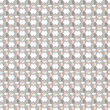 Geometrik süslemeli vektör deseni. Kusursuz tasarım dokusu 