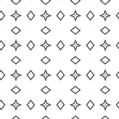 Geometrik süslemeli vektör deseni. Kusursuz tasarım dokusu 