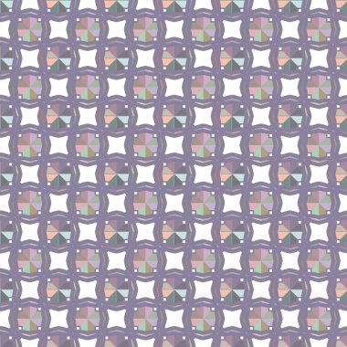 Geometrik süslemeli vektör deseni. Kusursuz tasarım dokusu 
