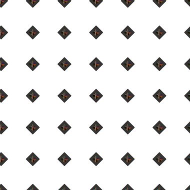 Geometrik süslemeli vektör deseni. Kusursuz tasarım dokusu 