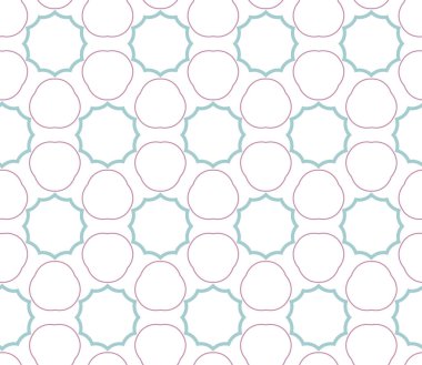 Geometrik süslemeli vektör deseni. Kusursuz tasarım dokusu 