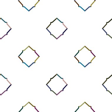 Geometrik süslemeli kusursuz desen. vektör illüstrasyonu