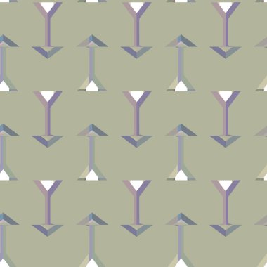 Geometrik süslemeli vektör deseni. Kusursuz tasarım dokusu 