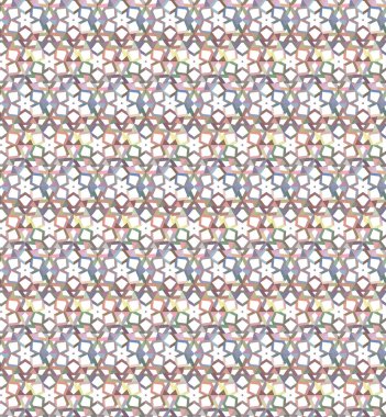 Geometrik süslemeli vektör deseni. Kusursuz tasarım dokusu