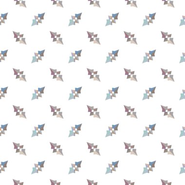 Geometrik süslemeli vektör deseni. Kusursuz tasarım dokusu