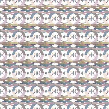 Geometrik süslemeli vektör deseni. Kusursuz tasarım dokusu 