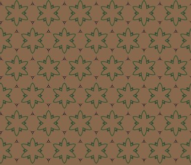 Geometrik süslemeli vektör deseni. Kusursuz tasarım dokusu