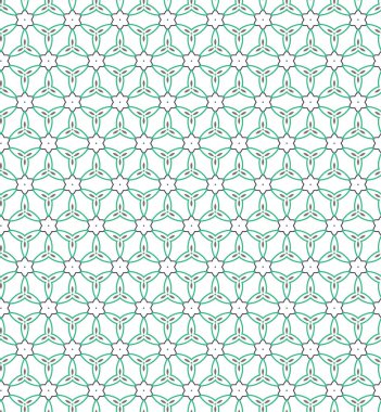 Geometrik süslemeli vektör deseni. Kusursuz tasarım dokusu
