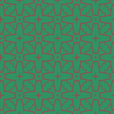 Geometrik süslemeli vektör deseni. Kusursuz tasarım dokusu 