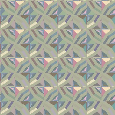 Geometrik süslemeli vektör deseni. Kusursuz tasarım dokusu 